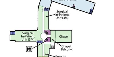 Karte von St. Joseph ' s Health centre, Toronto Stufe 3