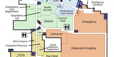 Karte von St. Joseph ' s Health Centre im Erdgeschoss