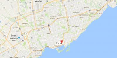 Karte von St. Lawrence district Toronto