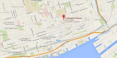 Karte von St. Michael-Kathedrale Toronto im überblick