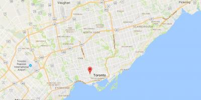 Karte von Little Italy district Toronto