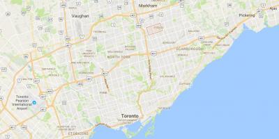 Karte von Steeles district Toronto