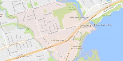 Karte von Stonegate-Queensway Nachbarschaft Nachbarschaft Toronto
