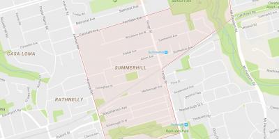 Karte von Summerhill Nachbarschaft Toronto
