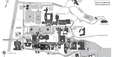 Karte von Sunnybrook Health sciences centre - SHSC