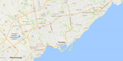 Karte von Sunnylea district Toronto
