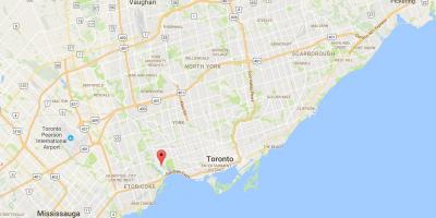 Karte von Swansea district Toronto
