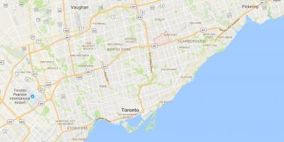 Karte von Tam O'Shanter – Sullivandistrict Toronto