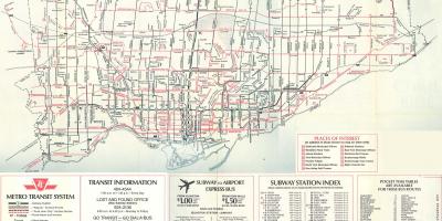 Karte von Toronto 1976