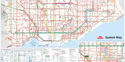 Karte von Toronto bus