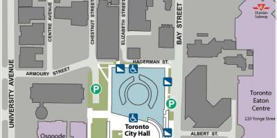 Karte von Toronto City Hall