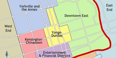 Karte von Toronto