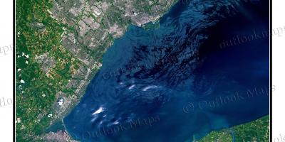 Karte von Toronto lake Ontario Sat