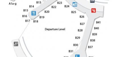 Karte von Toronto Pearson International Flughafen terminal 3