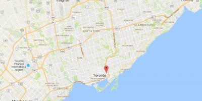 Karte von Trefann Court district Toronto