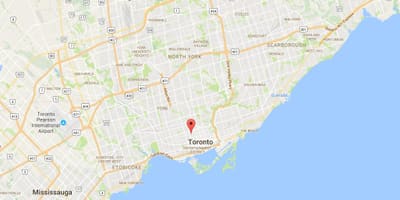 Karte von der Universität Toronto campus