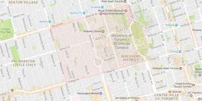 Karte von der Universität Toronto