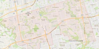 Karte von Uptown Toronto Toronto Nachbarschaft