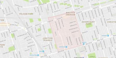 Karte der Wallace Emerson-Toronto Nachbarschaft