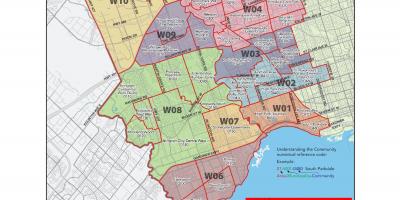 Karte von west-Toronto