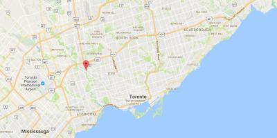 Karte von Weston district Toronto