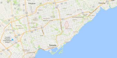 Karte von Wexford district Toronto