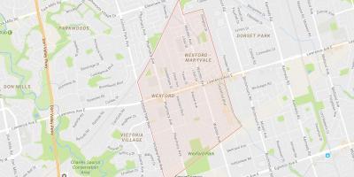 Karte von Wexford Nachbarschaft Toronto