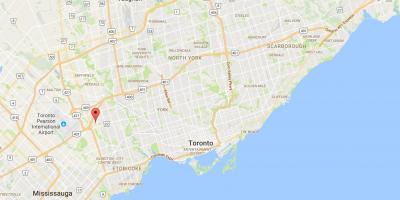 Karte von Willowridge district Toronto
