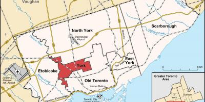 Karte von York-Toronto