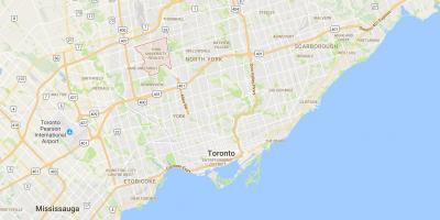 Karte von York University Heights district Toronto